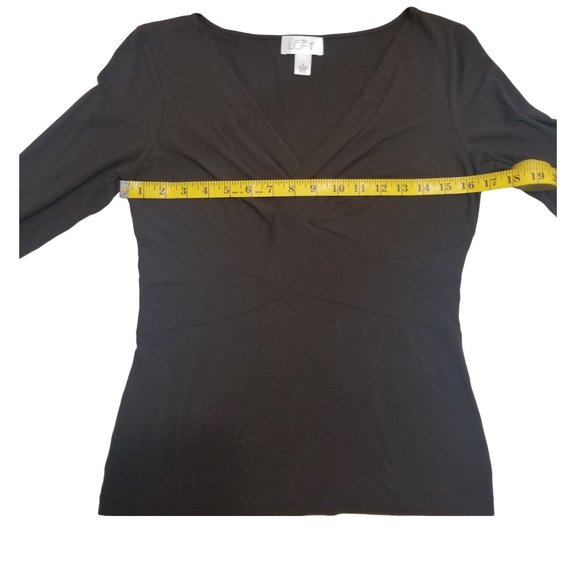 Ann Taylor LOFT Dark Brown Top - Picture 14 of 16